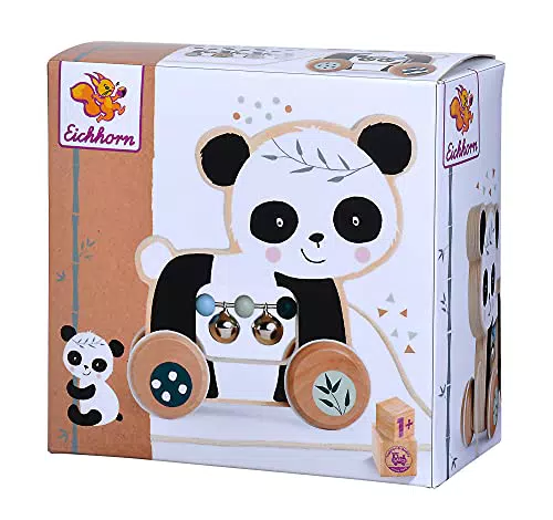 Eichhorn - Nachziehtier, Panda mit Geräuschen und Bewegung