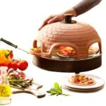 Emerio Pizzaofen, PIZZARETTE das Original, 1 handgemachte Terracotta Tonhaube