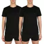 EMPORIO ARMANI Herren 2P O-NECK RUNDHALS T-SHIRT 2 schwarz