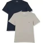 Emporio Armani Underwear Herren 2-Pack T-Shirt Crew Neck Essential Core Logoband Unterhemd