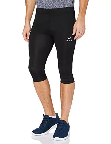 erima Herren Laufhose Performance 3/4, schwarz 8290702
