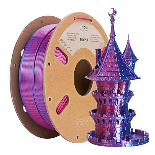 ERYONE Dual Zweifarbig PLA Filament 1.75mm, 3D Drucker Filament 1kg Spule +/- 0