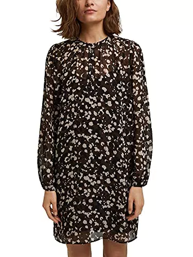 ESPRIT Collection Damen 991eo1e316 Kleid, Dark Brown