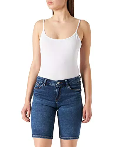 ESPRIT Damen 992ee1c309 Jeans Shorts, Blue Medium Washed