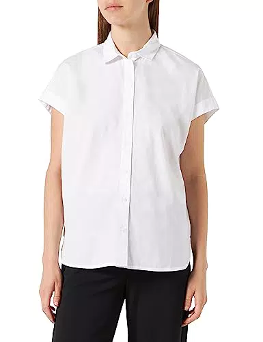 ESPRIT Hemdbluse aus 100% Baumwolle