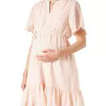 ESPRIT Maternity Damen Dress Woven Short Sleeve Kleid