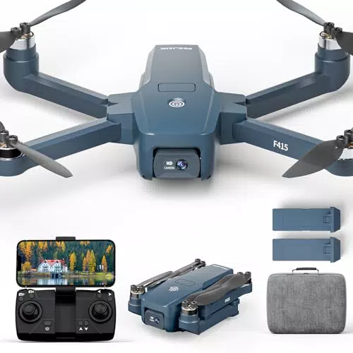 F415 Bürstenlosem Motor Drohne mit 2 Kamera, Kamera Einstellbarer 2K Drones für Erwachsene und Anfänger
