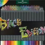 Faber-Castell 116490 - Buntstifte Black Edition, 100er Metalletui