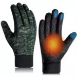 Fahrradhandschuh Herren Handschuhe Winterhandschuh Warm - Sporthandschuhe Touchscreen Winddicht Rutschfest Laufhandschuh Dünn Fleec Thermo Softshell Frau Für Sport Running Fahrrad Joggt Outdoor