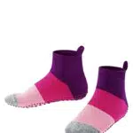 FALKE Unisex Kinder Hausschuh-Socken Colour Block K HP Baumwolle rutschhemmende Noppen 1 Paar