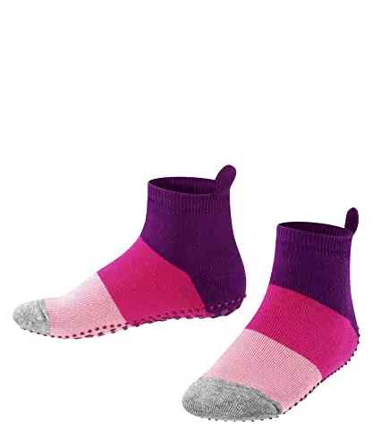 FALKE Unisex Kinder Hausschuh-Socken Colour Block K HP Baumwolle rutschhemmende Noppen 1 Paar