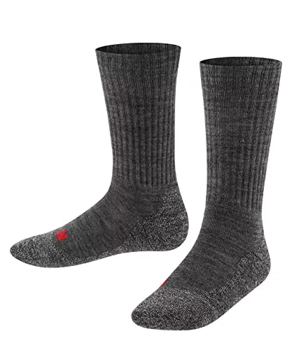 FALKE Unisex Kinder Socken Active Warm K SO Wolle dick atmungsaktiv 1 Paar