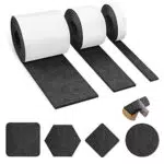 Filzgleiter Selbstklebend 3 Rollen Filzgleiter Schwarz Filz - 100 cm * 10 cm + 100 cm * 5 cm + 100 cm * 2 cm