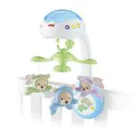 Fisher-Price CDN41 - 3-in-1 Traumbärchen Mobile Nachtlicht mit beruhigender Musik und White Noise mit Sternenlichtern Babyerstausstattung