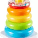 Fisher-Price GKD51 - Farbring Pyramide, klassisches Stapelspielzeug mit Ringen für Babys und Kleinkinder