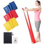 Fitnessband 3er-Set 2M Lang Fitnessbänder Widerstandsbänder in 3 Stärke，Resistance Bands Gymnastikband für Crossfit