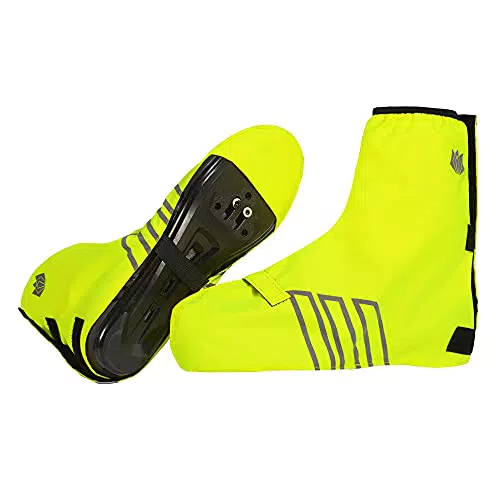 FitsT4 Unisex Fahrrad Überschuhe Bike Gaiter Gamaschen wasserdichte Überzieher für Damen und Herren