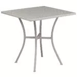 Flash Furniture Oia handelsüblicher Qualität, Outdoor Stahl quadratisch Terrassentisch