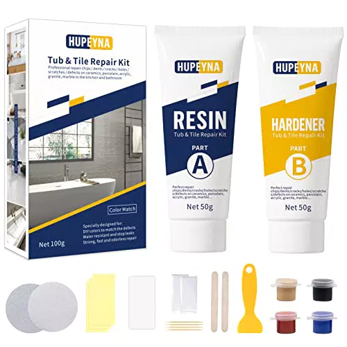 Fliesenreparaturset Weiß, Badewannen Reparaturset Acryl