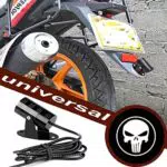 FOLGEMIR Motorrad Logo Projektor, DC 12V LED Licht, 3D Ghost Shadow Willkommen Lampe