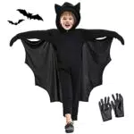 FORMIZON Fledermaus Kostüm Kinder, Karneval Fledermaus Umhang