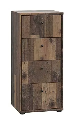 FORTE TEMPRA 2 Kommode mit 4 Schubladen, Holzwerkstoff