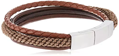Fossil Armband Für Männer, Innenlänge: 180mm + Extender = 195mm Braun