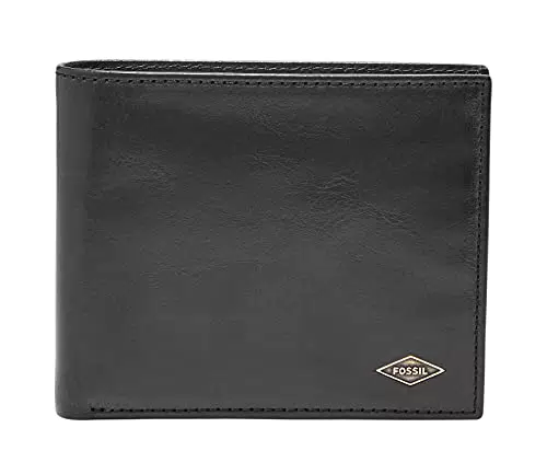 Fossil Brieftasche für Männer Ryan, Leder Bifold schwarz 11