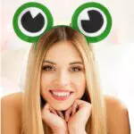 Frosch Haarreifen, Haarreif mit Froschaugen, Haarschmuck für das perfekte Frosch Kostüm - Crazy Frog