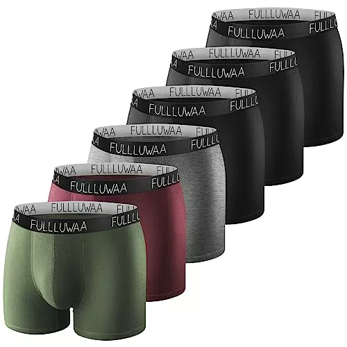 Fullluwaa Boxershorts Herren 6er Pack Retroshorts Trunks Men Unterwäsche Unterhosen Männer Baumwolle SL2XL
