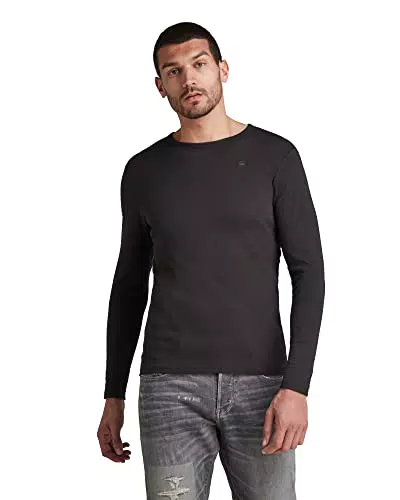 G-STAR RAW Herren Basic Round Neck Long Sleeve T-Shirt