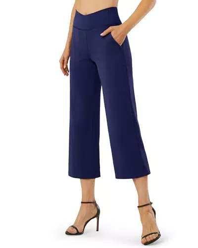 G4Free Activewear-Hosen für Damen Hohe Taille Weit geschnittene Lounge-Jogginghose Hose mit Kordelzug Lässige Arbeitshosen