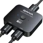 GANA 8K HDMI Splitter, HDMI 2.1 Switch Ultra HD 48Gbps Aluminium Bidirektional HDMI Switch 2 In 1 Out oder 1 In 2 Out HDMI Switcher