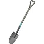 Gardena 17001 Spitz-Spaten, Schwarz, Anthrazit, Türkis