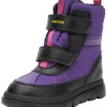 Geox J WILLABOOM Girl B A Ankle Boot, Purple/Black