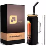 Germany One Bubble Tea Becher mit Strohhalm und Griff