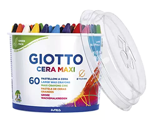 GIOTTO Cera Maxi-Wachsmalstifte, 60 Stück, 5192 00