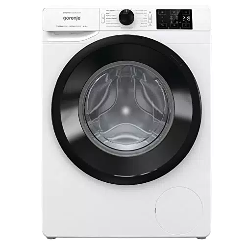 Gorenje WNEI 86 APS Waschmaschine mit Dampffunktion / 8 kg / 1600 U/min /16 Programme/Inverter Motor/Edelstahltrommel/AquaStop/Kindersicherung/SterilTub/Weiß