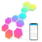Govee Glide Hexa LED Panels, 10 RGBIC Smart Wandleuchte Innen funktioniert mit Alexa und Google Assistant