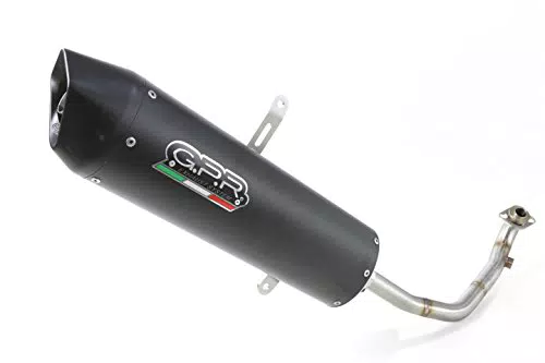 GPR Auspuff für SUZUKI BURGMAN AN 650 2002/12 Komplettanlage zugelassen für Scooter Serie Furore schwarz