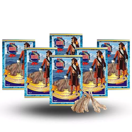 Großschuppen Eidechsenfisch - Natur Snack getrocknet & gesalzen I Low Carb I High Protein I Fitness Snack I Trockenfisch reich an Omega -3- ohne Zusatzstoffe I für Männer & Frauen
