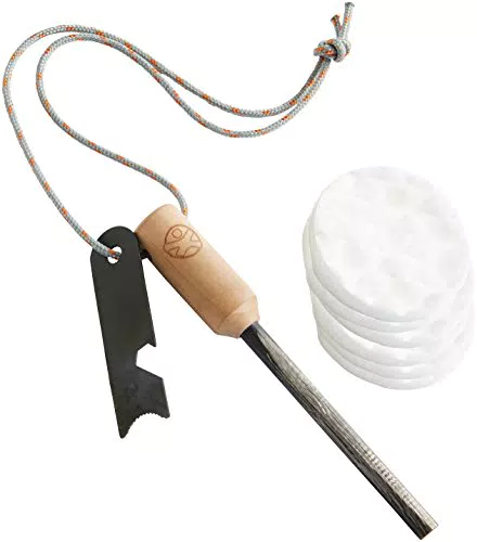 HABA 303527 - Terra Kids Feuerstarter-Set, praktisches Zündstahl-Set zum Feuer machen für Kinder gemeinsam mit Erwachsenen