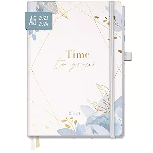 Häfft-Timer Deluxe 2023/2024 A5 Hardcover Schüler-Kalender Schüler-Planer