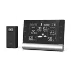 Hama Wetterstation Funk mit Außensensor „Black Line Plus“ schwarz