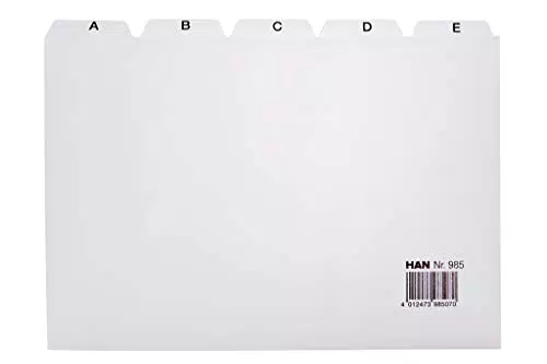 HAN Register A - Z, DIN A5 quer, 25-teiliges, Karteiregister