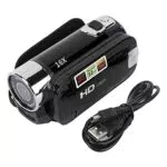 Handheld-Videocamcorder, 1080P 16MP DV-Kamera 16x Digitalzoom-Videokamera mit Drehbarem 2
