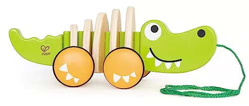 Hape Nachziehspielzeug Krokodil Croc aus Holz, ab 12 Monaten