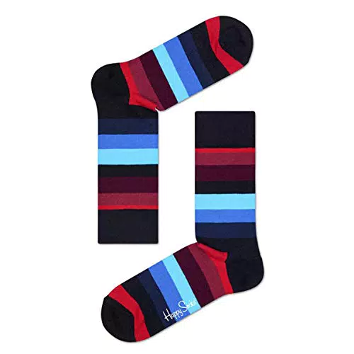 Happy Socks Herren Stripe Socken, Mehrfarbig, 41-