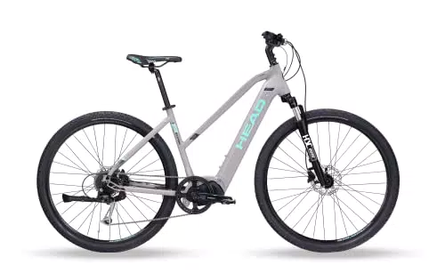HEAD Damen e I-Peak II e5000 Cross-Ebike, Grau matt/Mint
