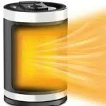Heizlüfter, 1500W heizstrahler mit 2 Heizmodi/Cooler Blaslüfter
